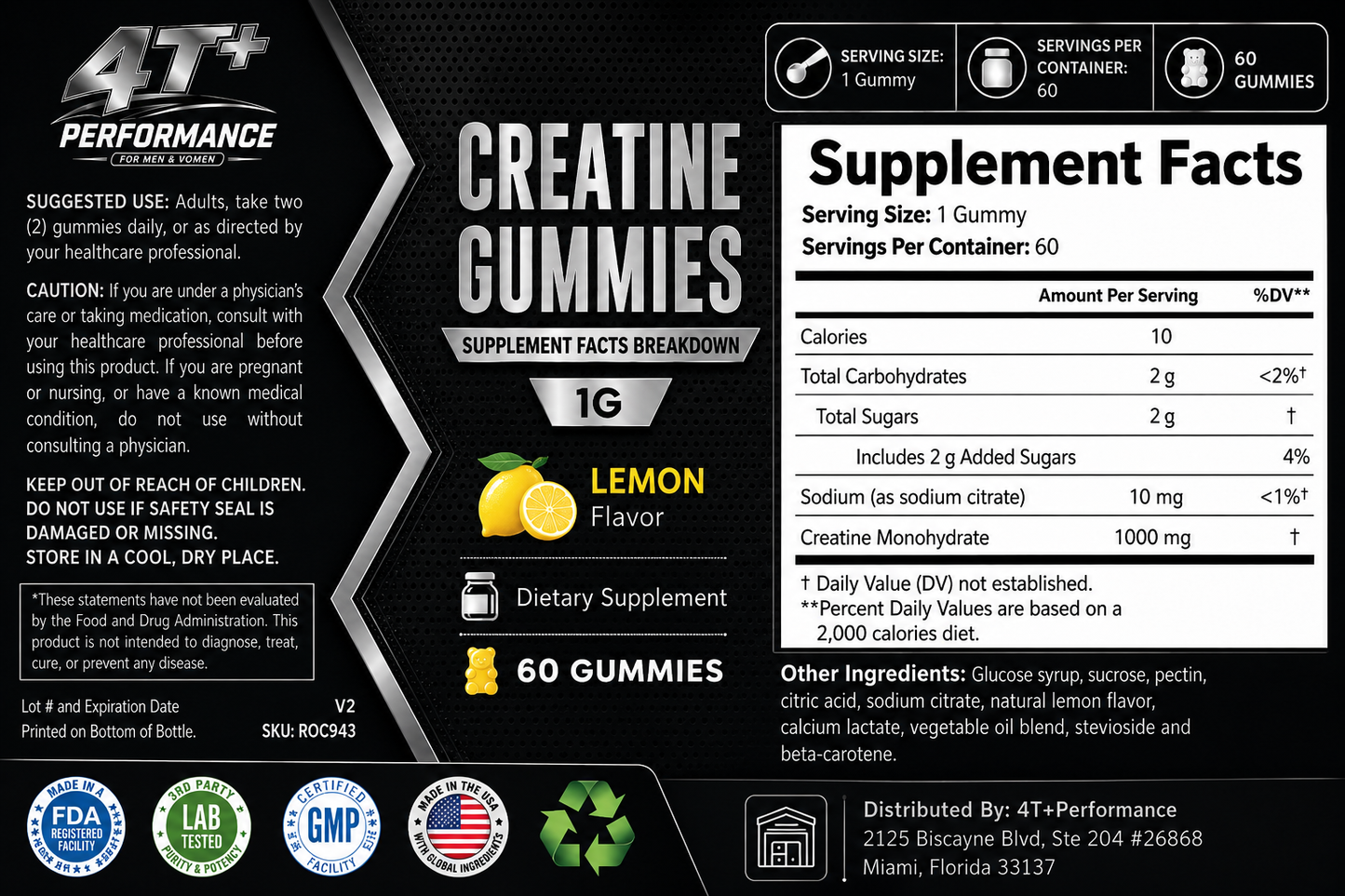 Creatine Monohydrate Gummies