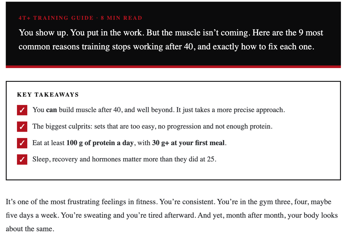 Why Am I Training but Not Building Muscle After 40?