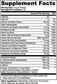 Nitric Shock Pre-Workout Powder – Fruit Punch