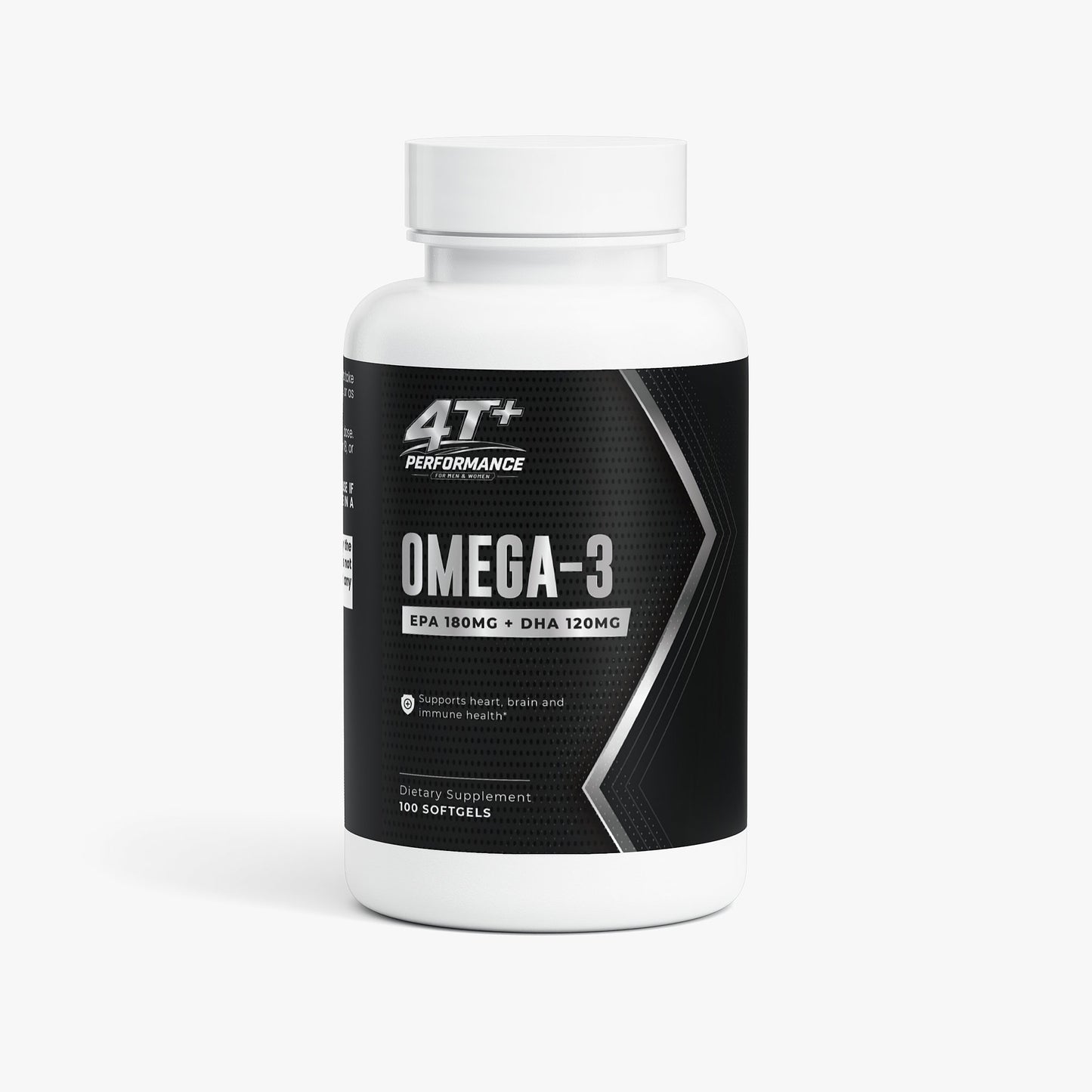 Omega-3 Fish Oil | EPA 180mg + DHA 120mg | Heart, Brain & Vision Support for Adults 40+