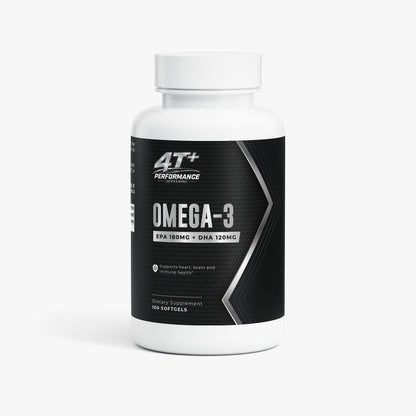 Omega-3 Fish Oil | EPA 180mg + DHA 120mg | Heart, Brain & Vision Support for Adults 40+
