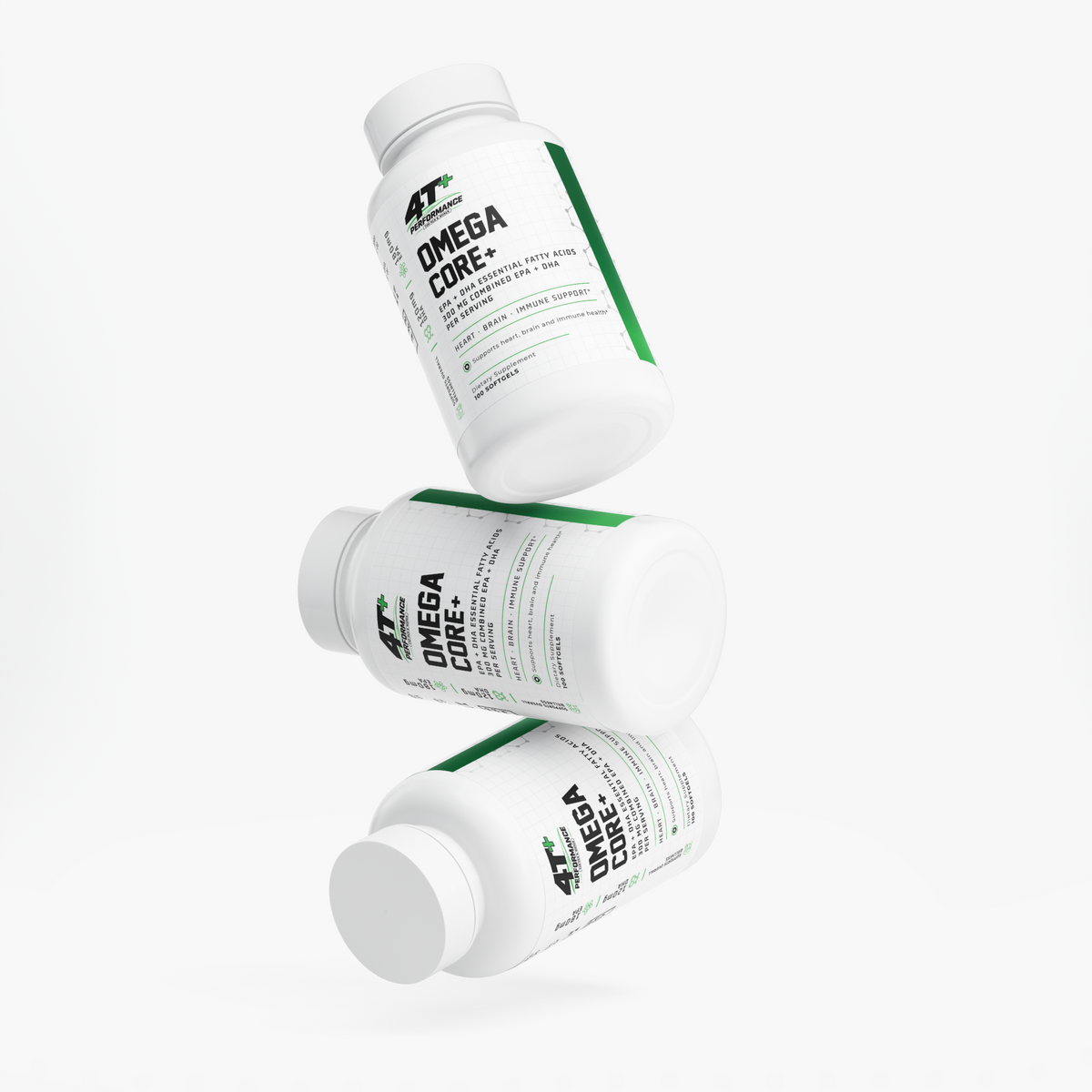 Omega-3 Fish Oil | EPA 180mg + DHA 120mg | Heart, Brain & Vision Support for Adults 40+