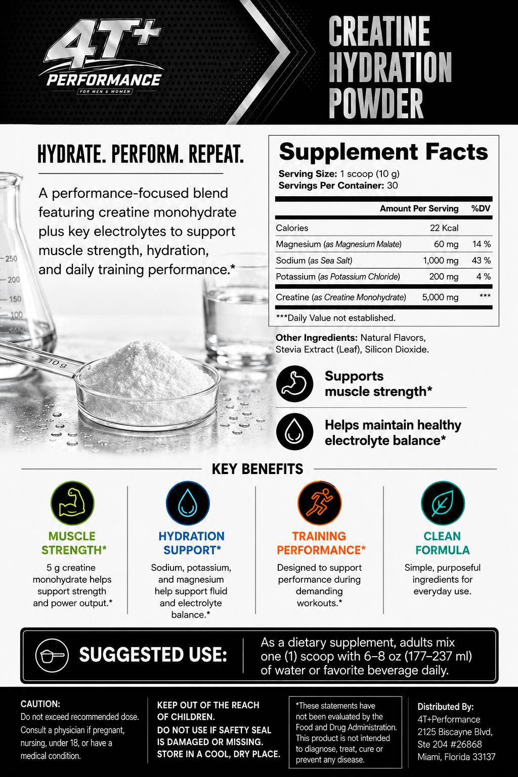 Creatine Monohydrate - Hydration Powder (Bundles)