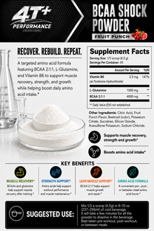 BCAA Shock Powder (Fruit Punch) - Muscle Repair