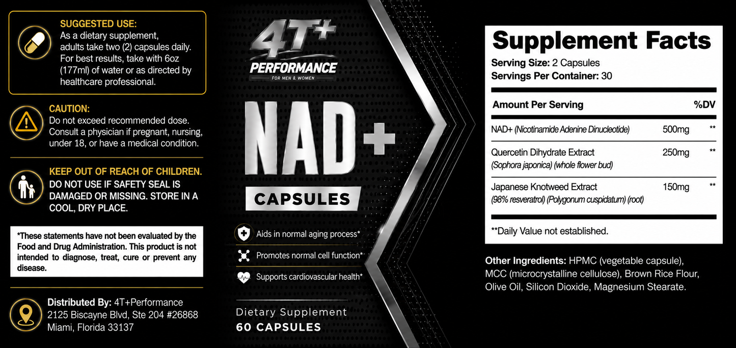 NAD+ with Quercetin & Resveratrol