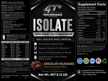 Premium 100% Whey Isolate Protein - Chocolate 2lb