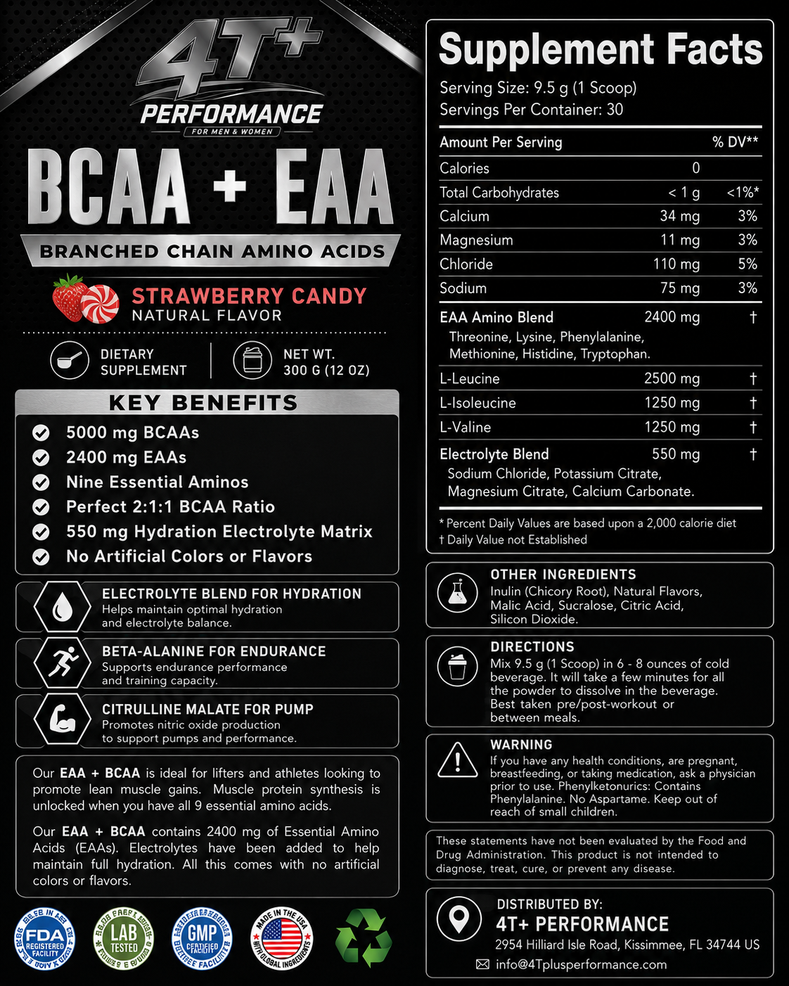 BCAA + EAA Advanced Amino Muscle Repair