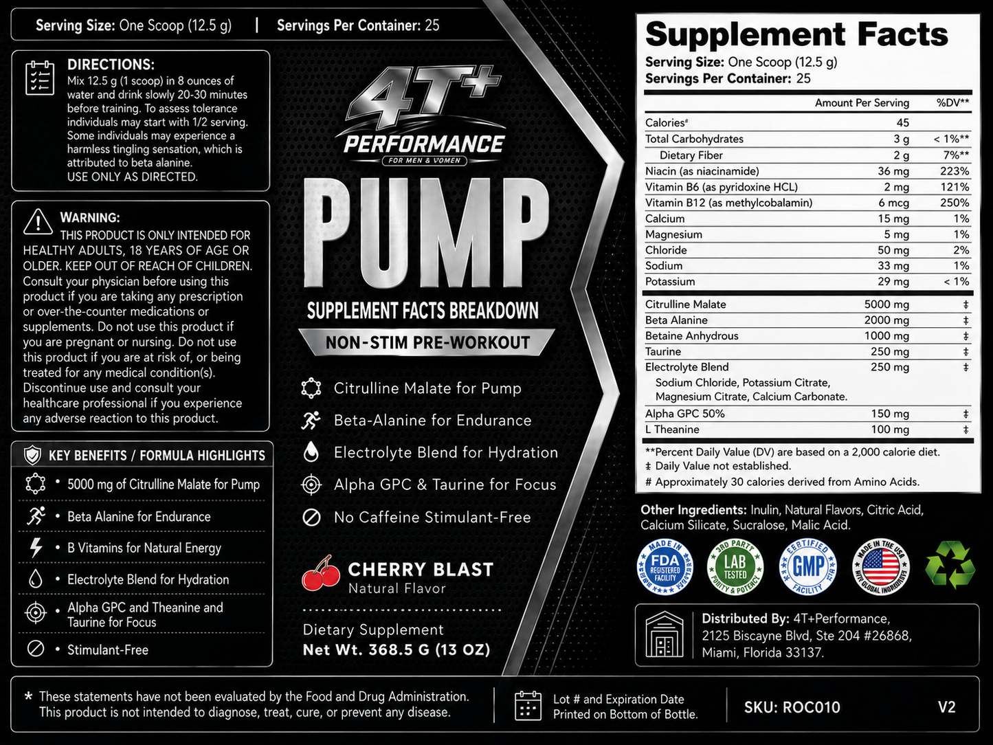 Stim-Free Pump Pre-Workout