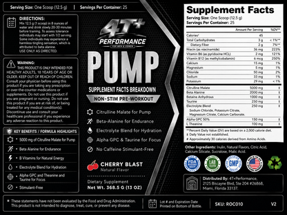 Stim-Free Pump Pre-Workout
